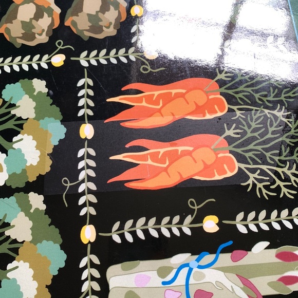 RETRO VEGETABLE kitchen table dinning placemats OS - Picture 3 of 14